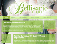 Tablet Screenshot of bellisarioflorist.com
